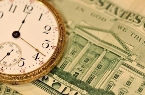 clock and money