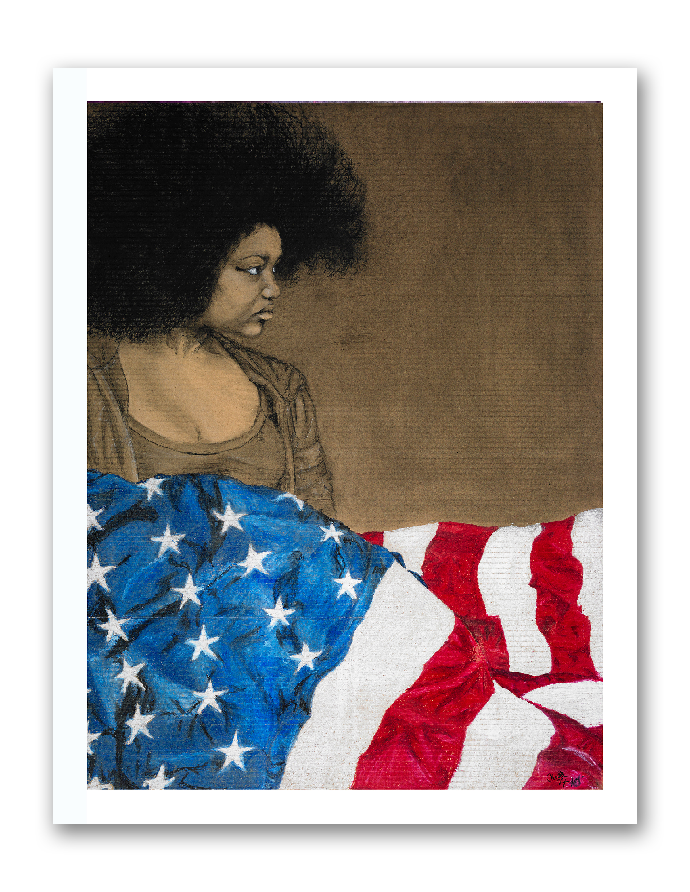 Artist Carla Harden artwork titled My 'American Print'