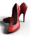 Women's Red High Heeled Shoes