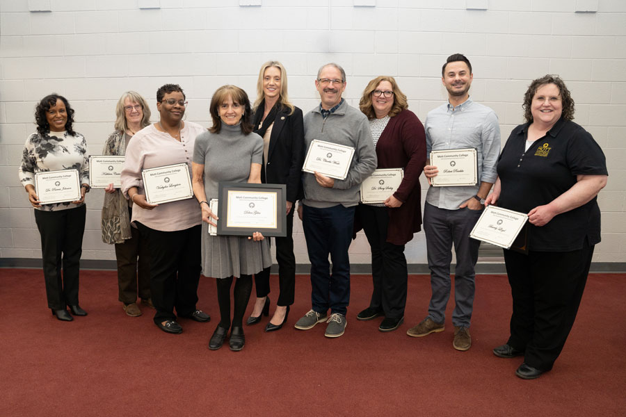 2025 OFSA faculty & staff nominees with Interim President Shaunda Richardson-Snell