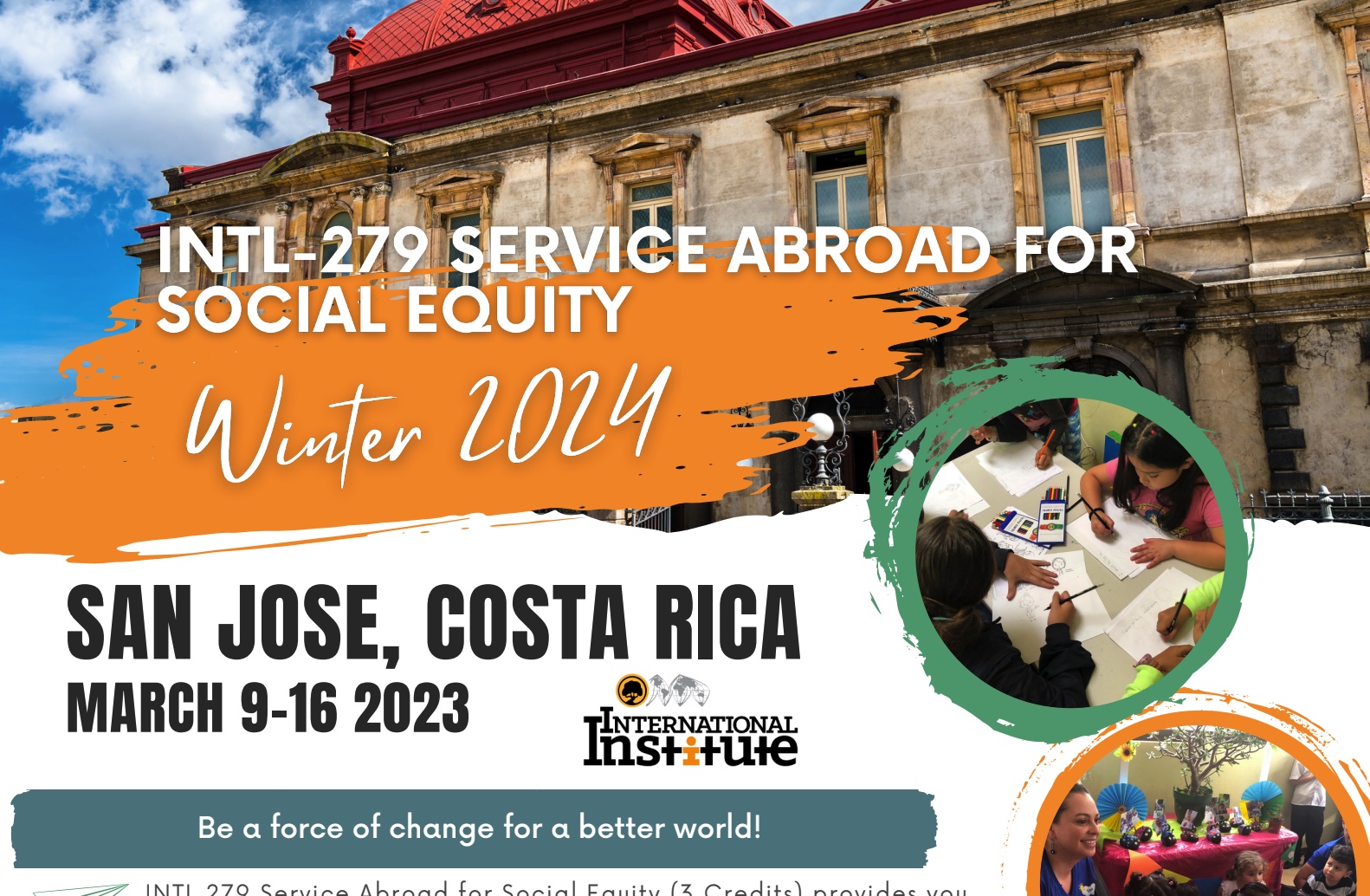 INTL 279 Service Abroad for Social Equity