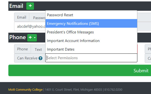Account Verification Form Example