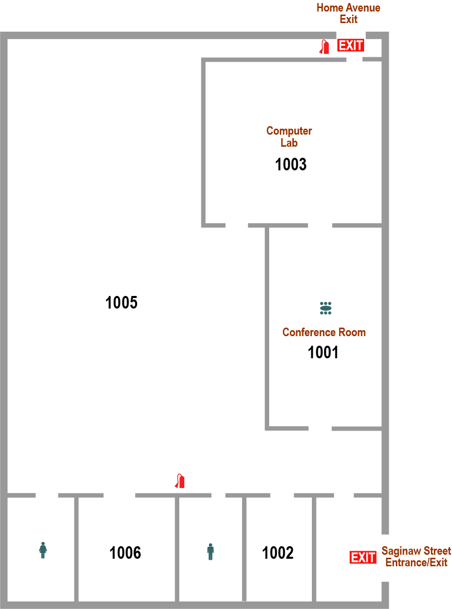 Great Lakes Baptist Community Technology Center Floor Plan Map