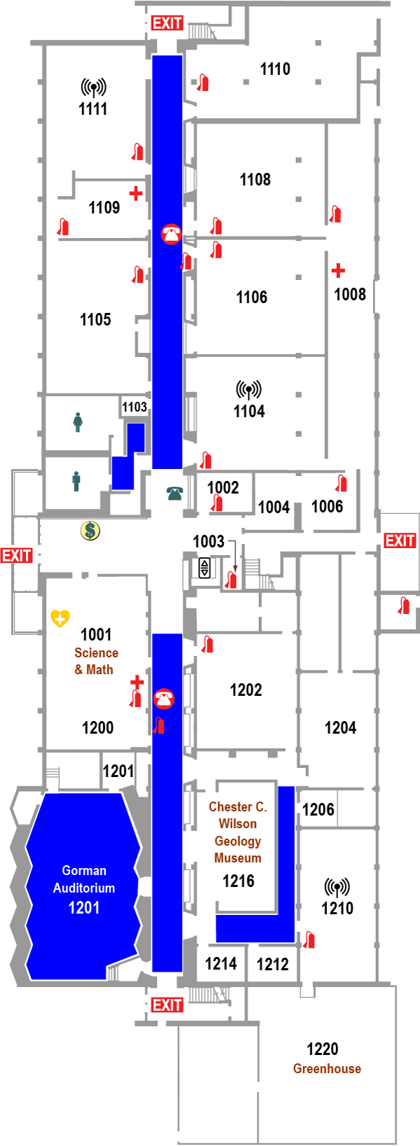 Gorman Science Center Floorplan Map