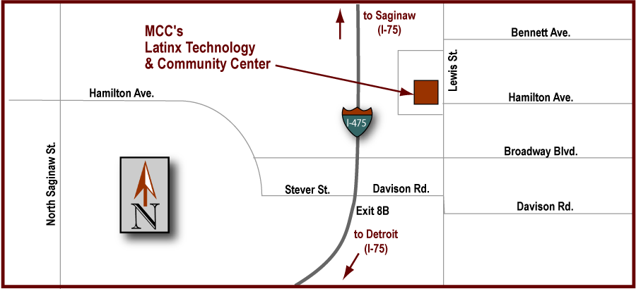 Latinx Technology & Community Center Driving Map