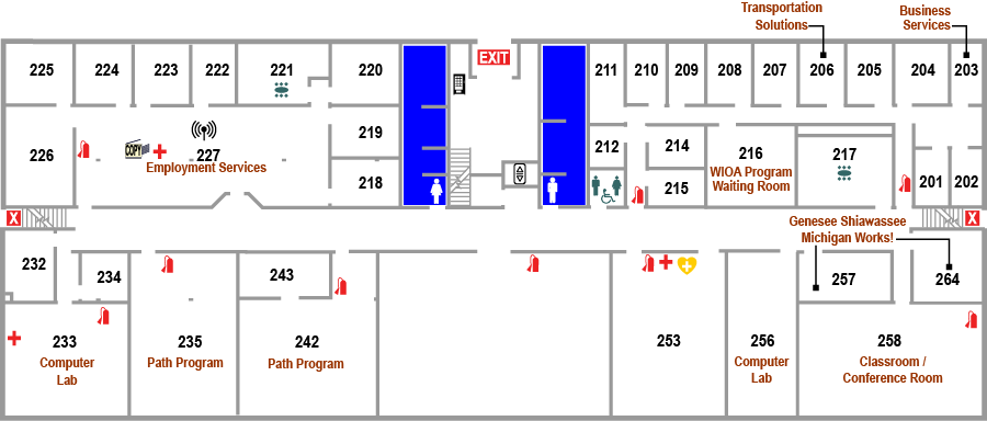 Latinx Technology & Community Center Floor Plan Map