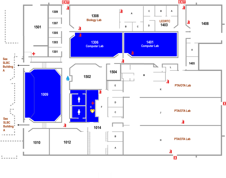 Southern Lakes Branch Center  - Building B Floor Plan Map