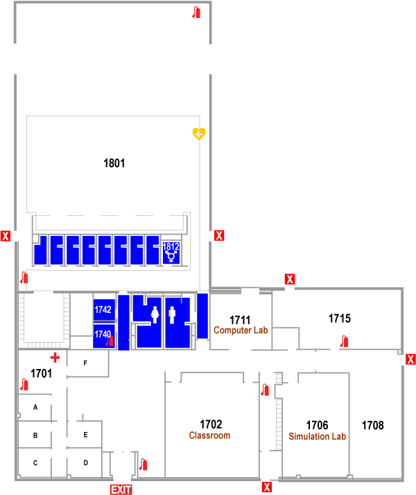 Southern Lakes Branch Center Building C Floor Plan Map