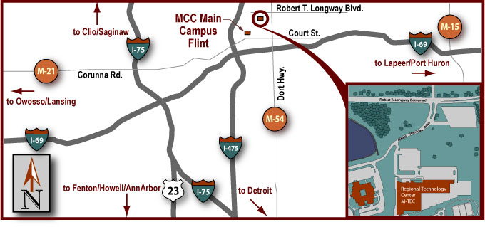 Regional Technology Center Driving Map