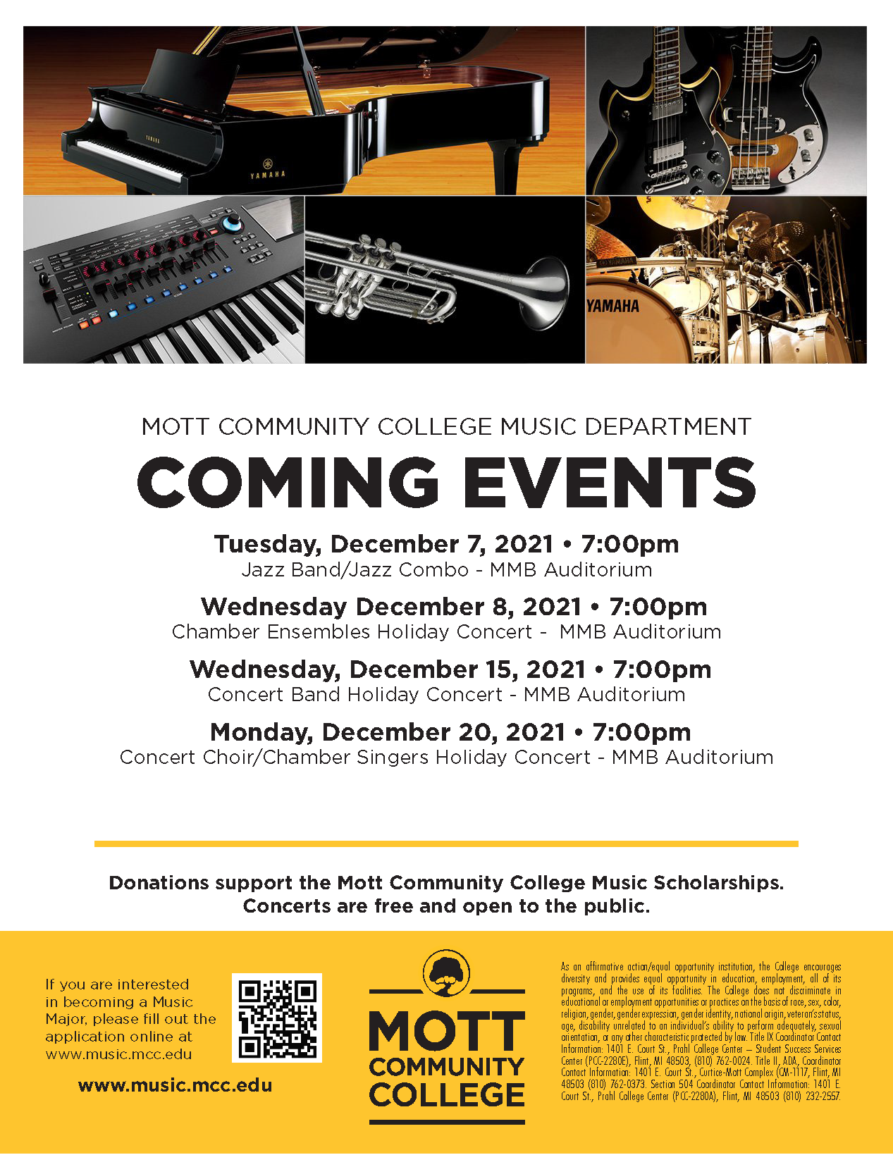 Music Program - Coming Events
