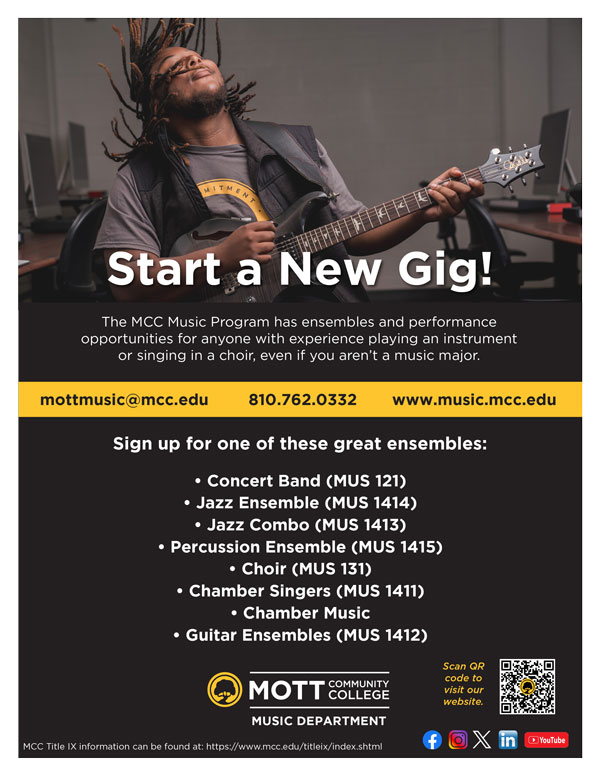 MCC Music Ensembles poster