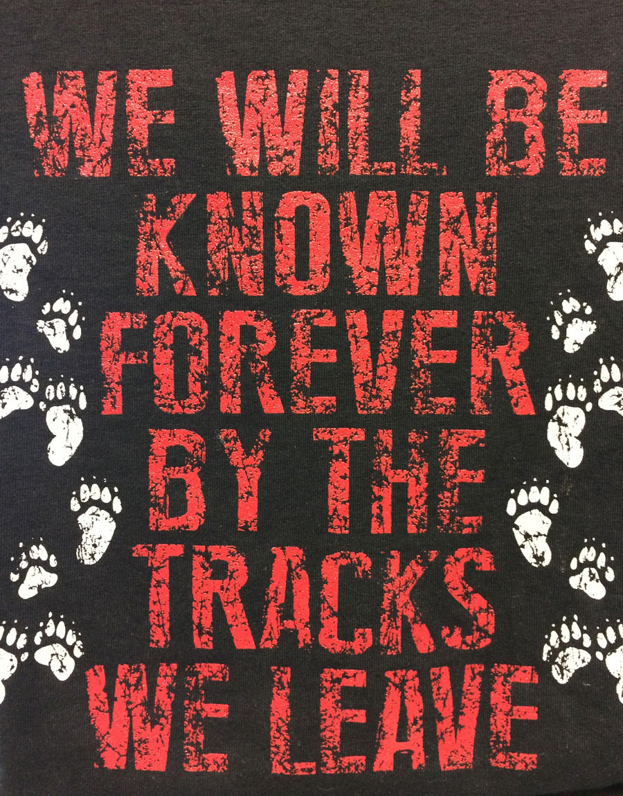 We will be known forever by the tracks we leave