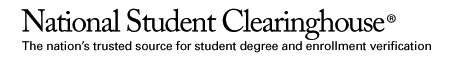 National Student Clearinghouse text logo and description line
