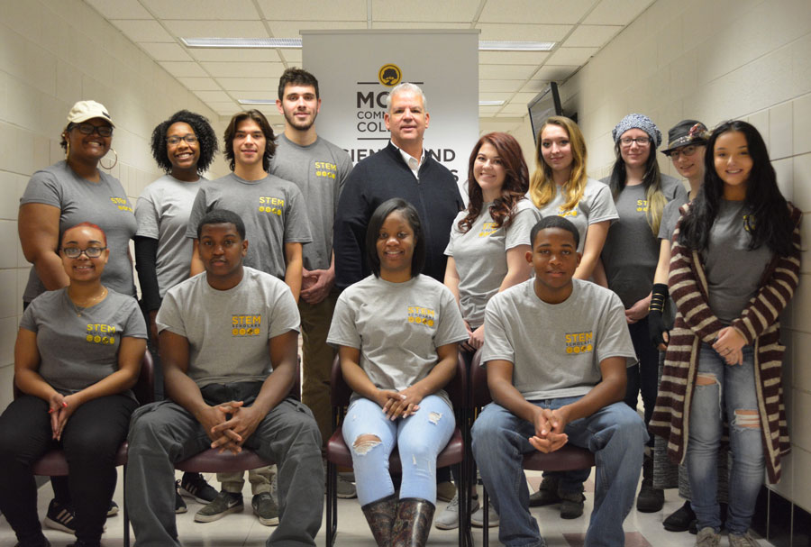 group shot of STEM Scholars 2018-2019