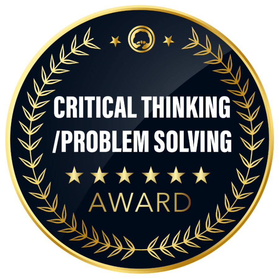 Critical Thinking / Problem Solving Award